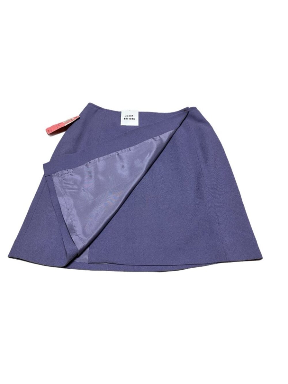 NWT Preview Collection Womens 4 Wrap Career Pencil Skirt Purple Lined